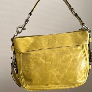 SOLD - Coach Mustard Shoulder Bag - never used